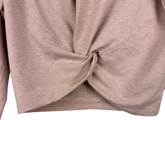 LULULEMON Tuck and Gather‎ Pullover Light Pink Knot Tie Flawed Size 4 Yoga - Picture 3 of 12